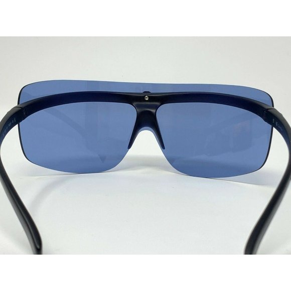 Super Rare Calvin Klein Shield Big Sunglasses 75 [] 21 Blue Mirrored 7521 107 main image 5